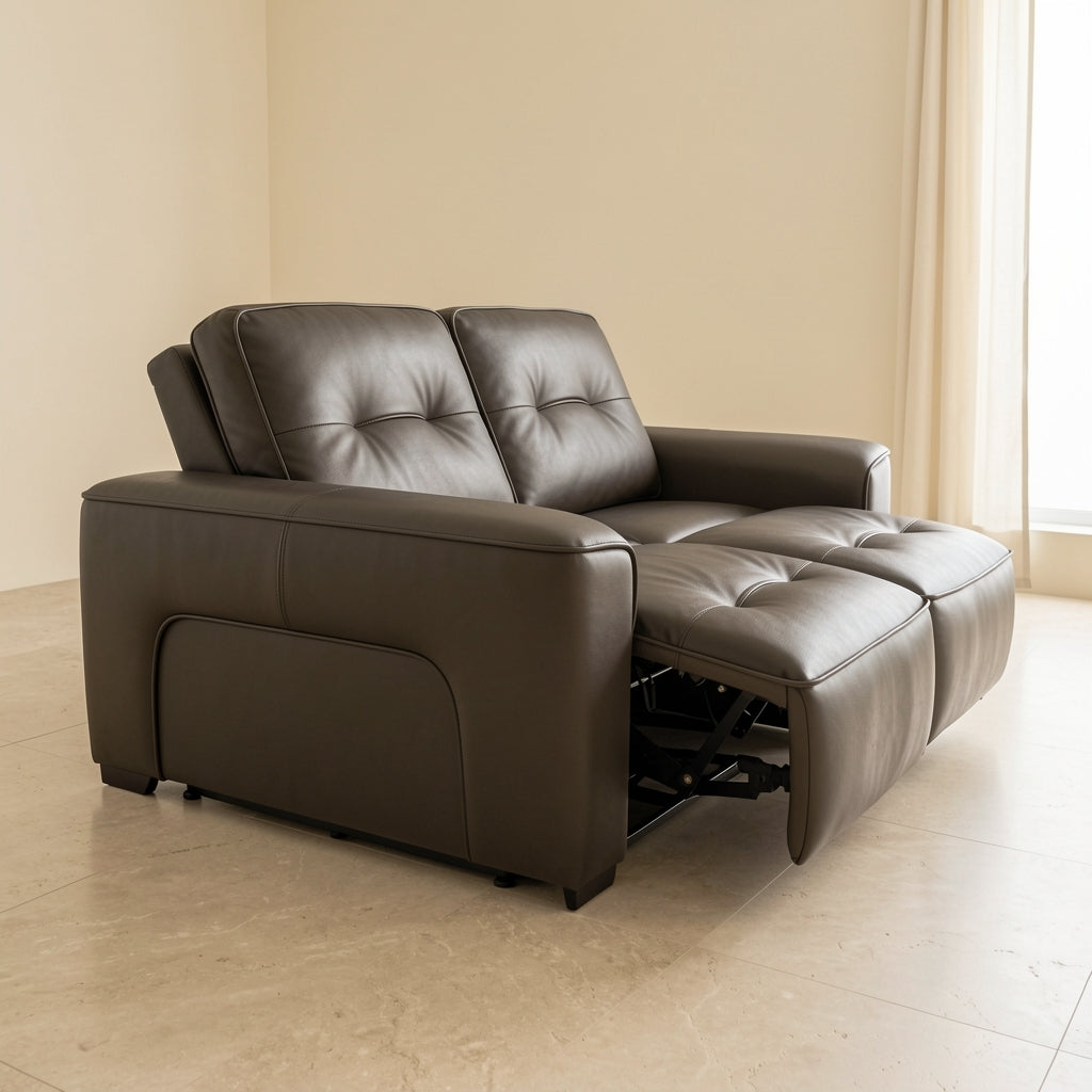 Black Power Reclining Sofa (黑金刚拉床) in left