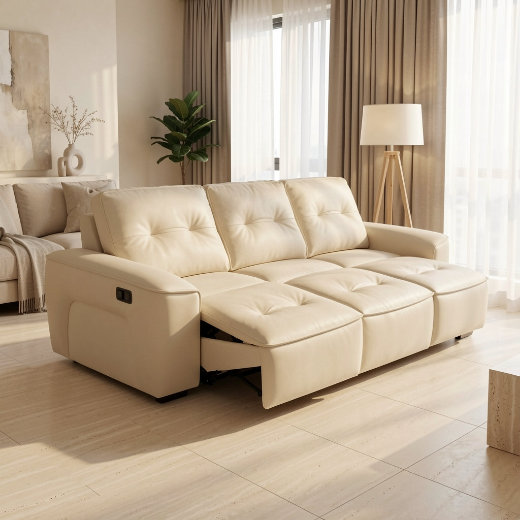 Black Power Reclining Sofa (黑金刚拉床) in home staged
