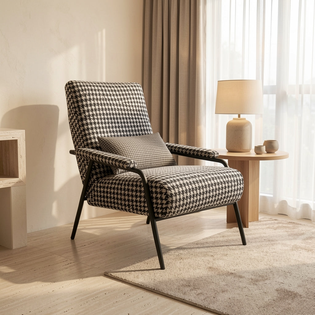 Mid-century Modern Lounge Chair (DYC01) in home staged