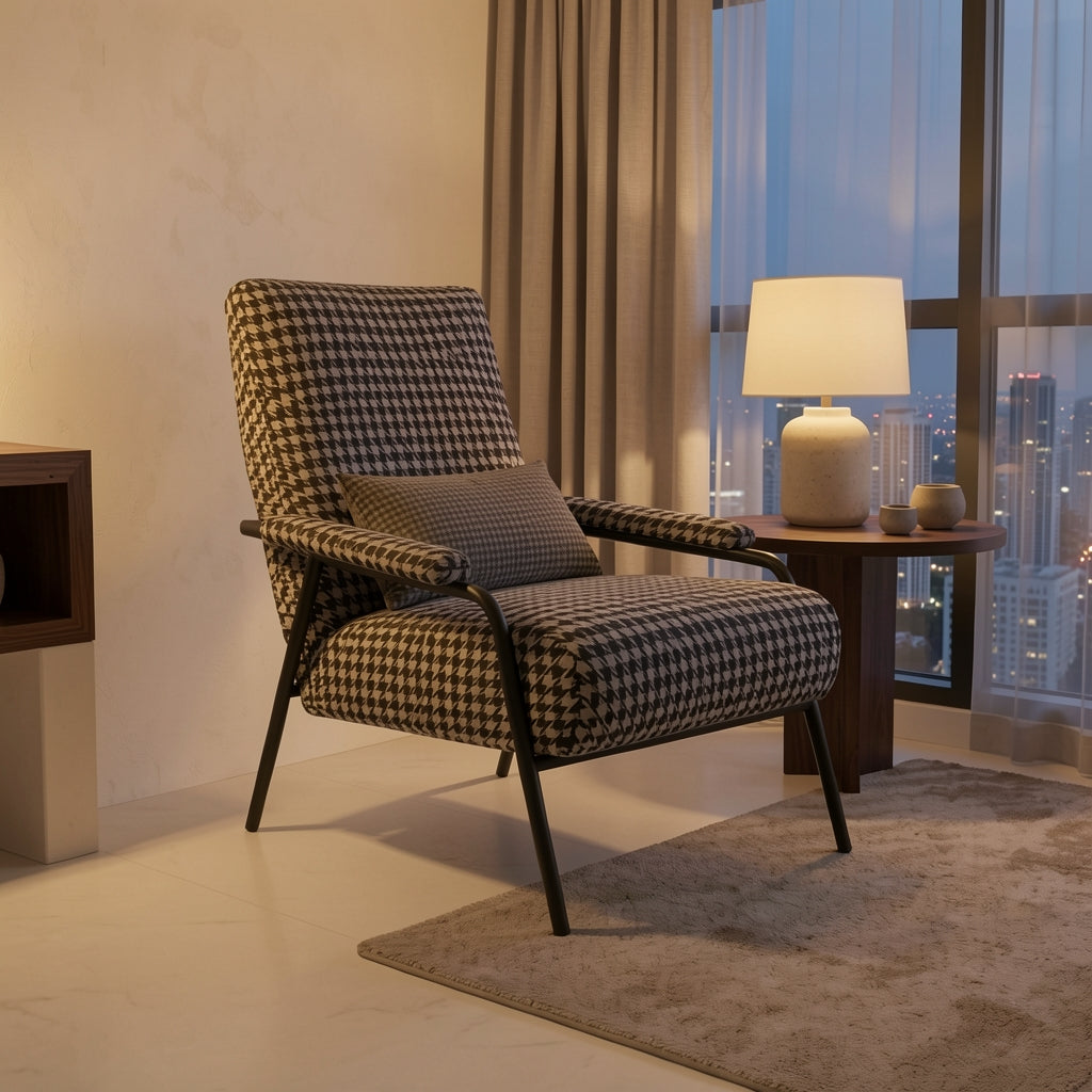 Mid-century Modern Lounge Chair (DYC01) in urban dusk