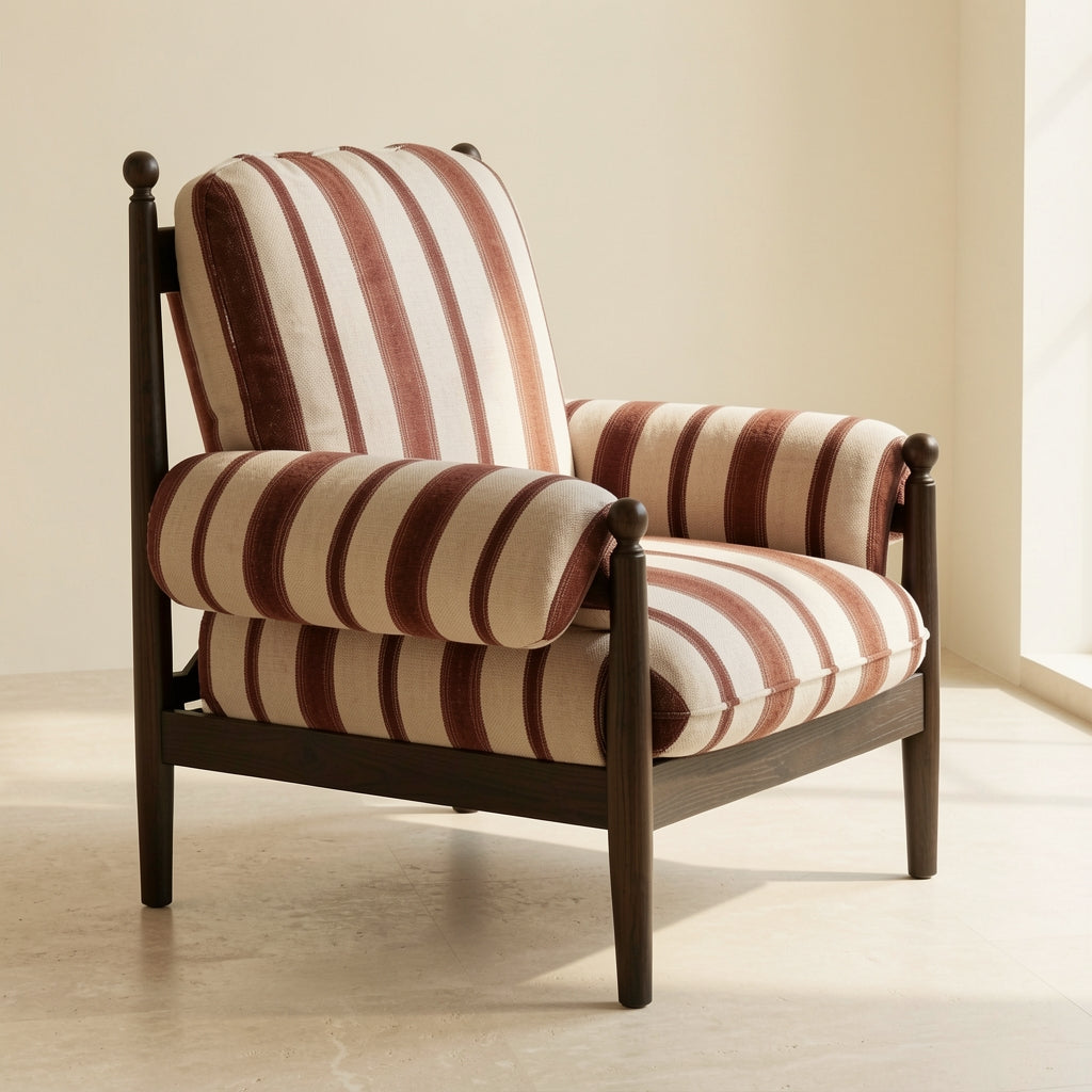 Striped Lounge Chair (赤乌椅) in left
