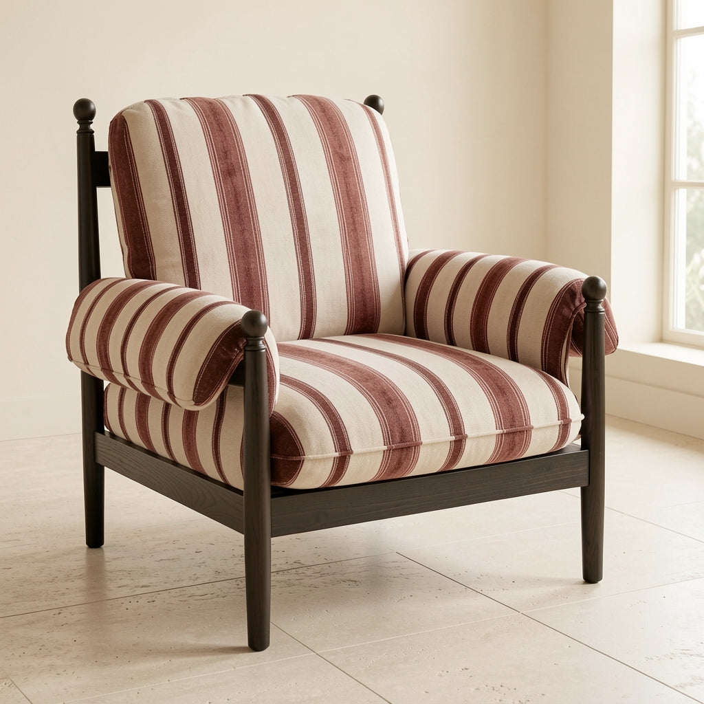 Striped Lounge Chair (赤乌椅) in low