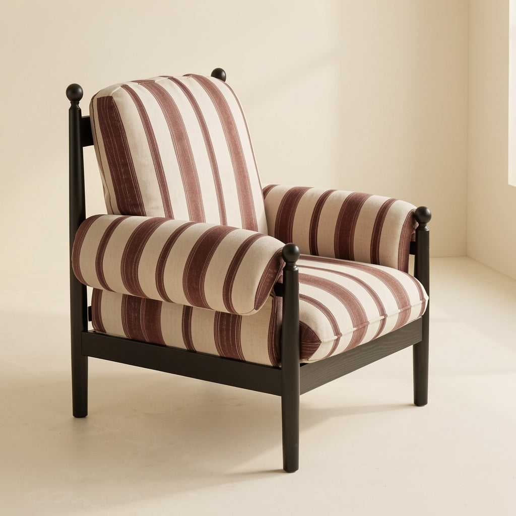 Striped Lounge Chair (赤乌椅) in right