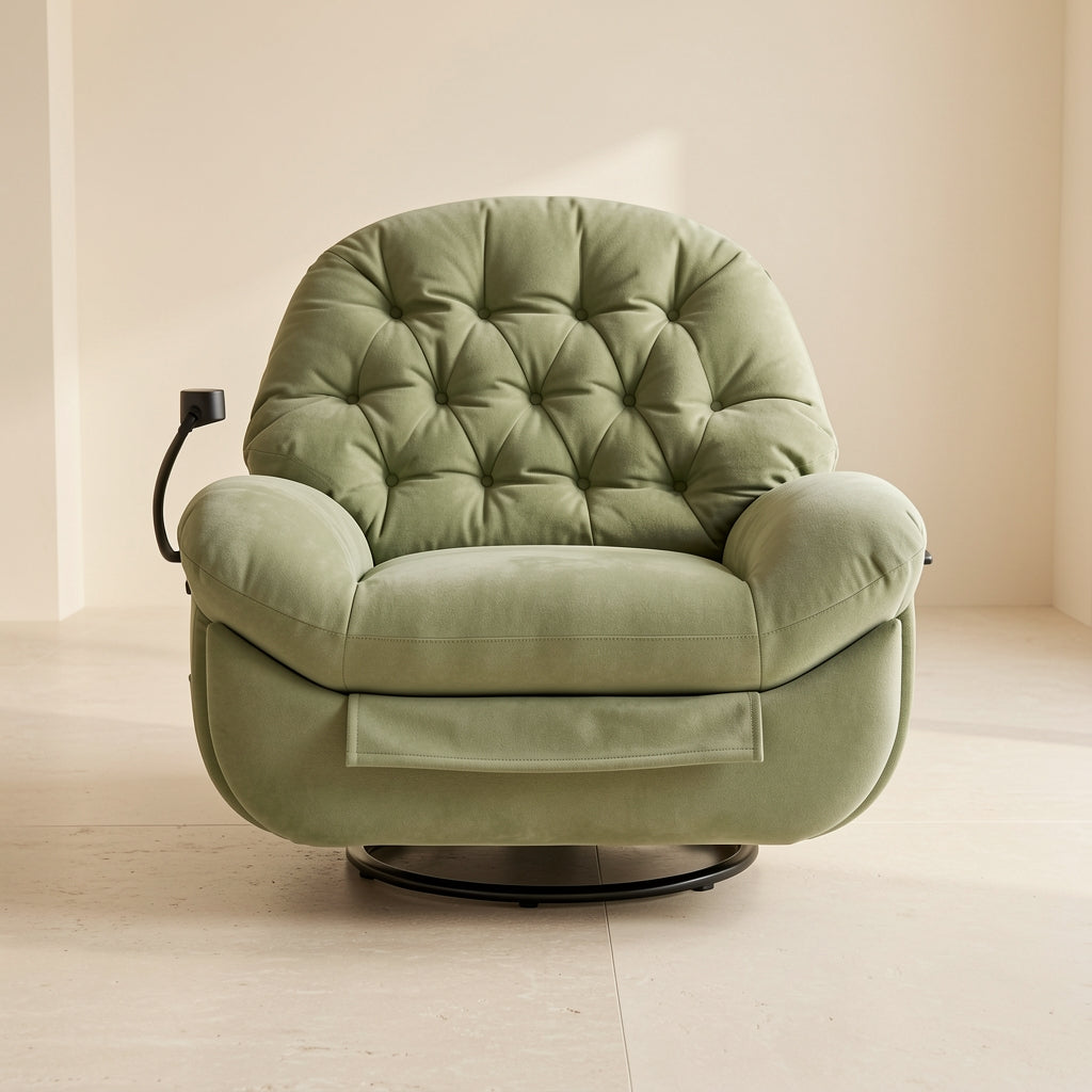 Green Lounge Chair (DYTT电动) in front