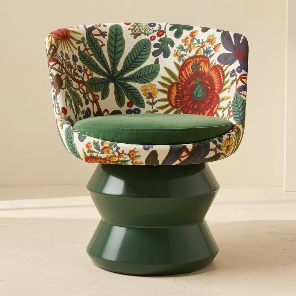 Floral Lounge Chair (DY001) in front