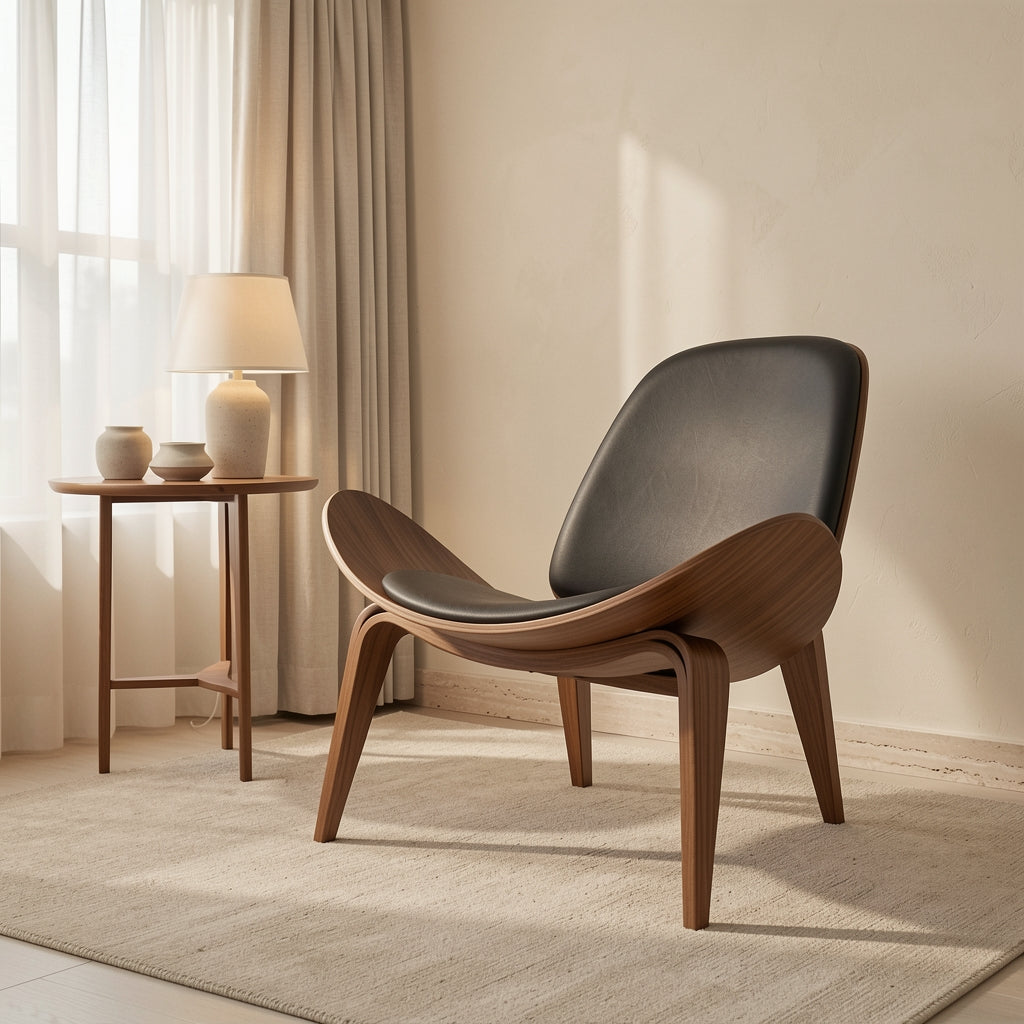 Curved Lounge Chair (飞机椅) in home staged