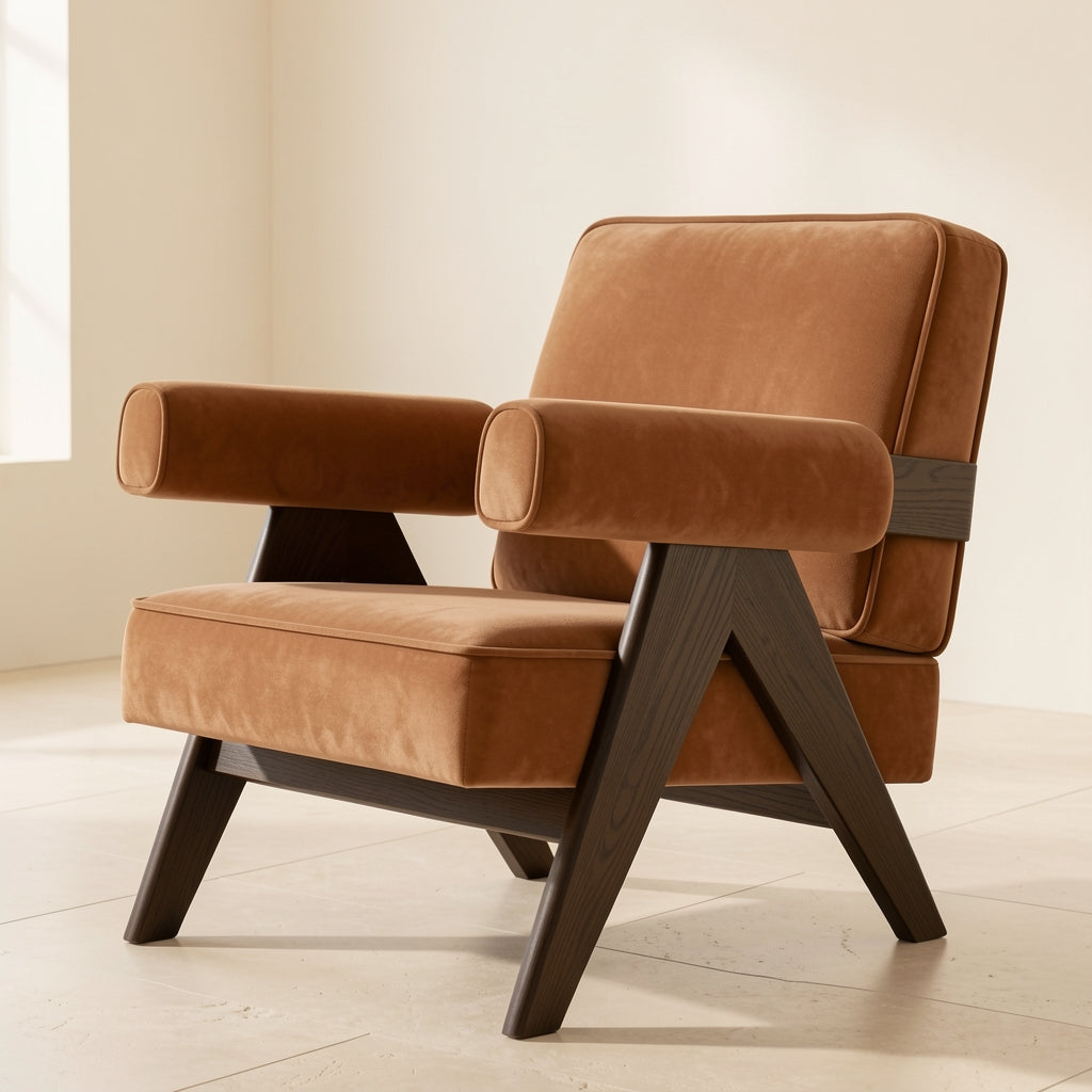 Mid-century Lounge Chair (DY653) in left