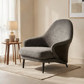 Gray Tweed Lounge Chair (DY920) in home staged