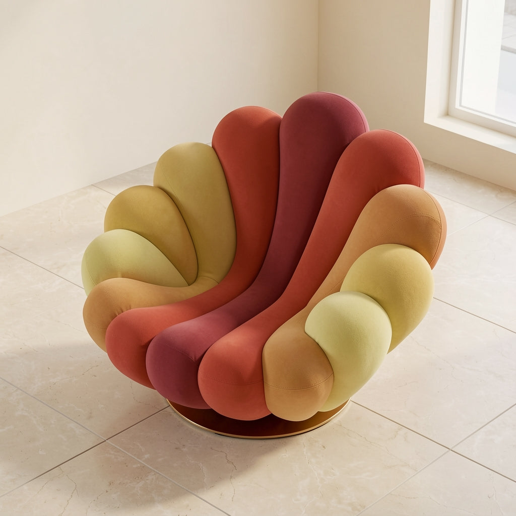 Colorful Lounge Chair (DY海葵转椅) in elevated