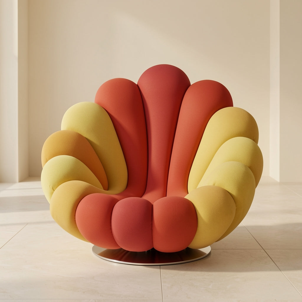 Colorful Lounge Chair (DY海葵转椅) in front