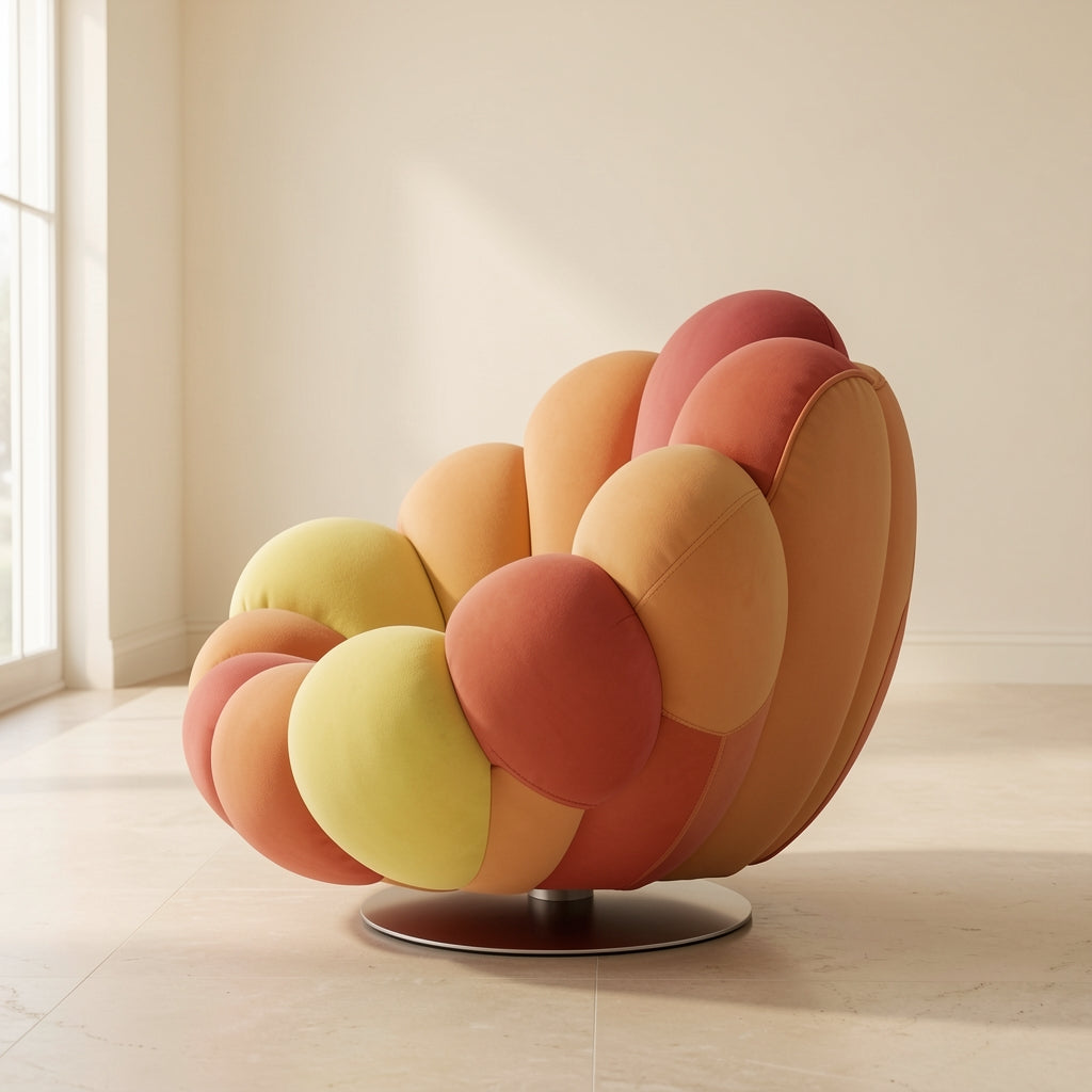 Colorful Lounge Chair (DY海葵转椅) in right