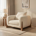 White Square Lounge Chair (DY69) in home staged