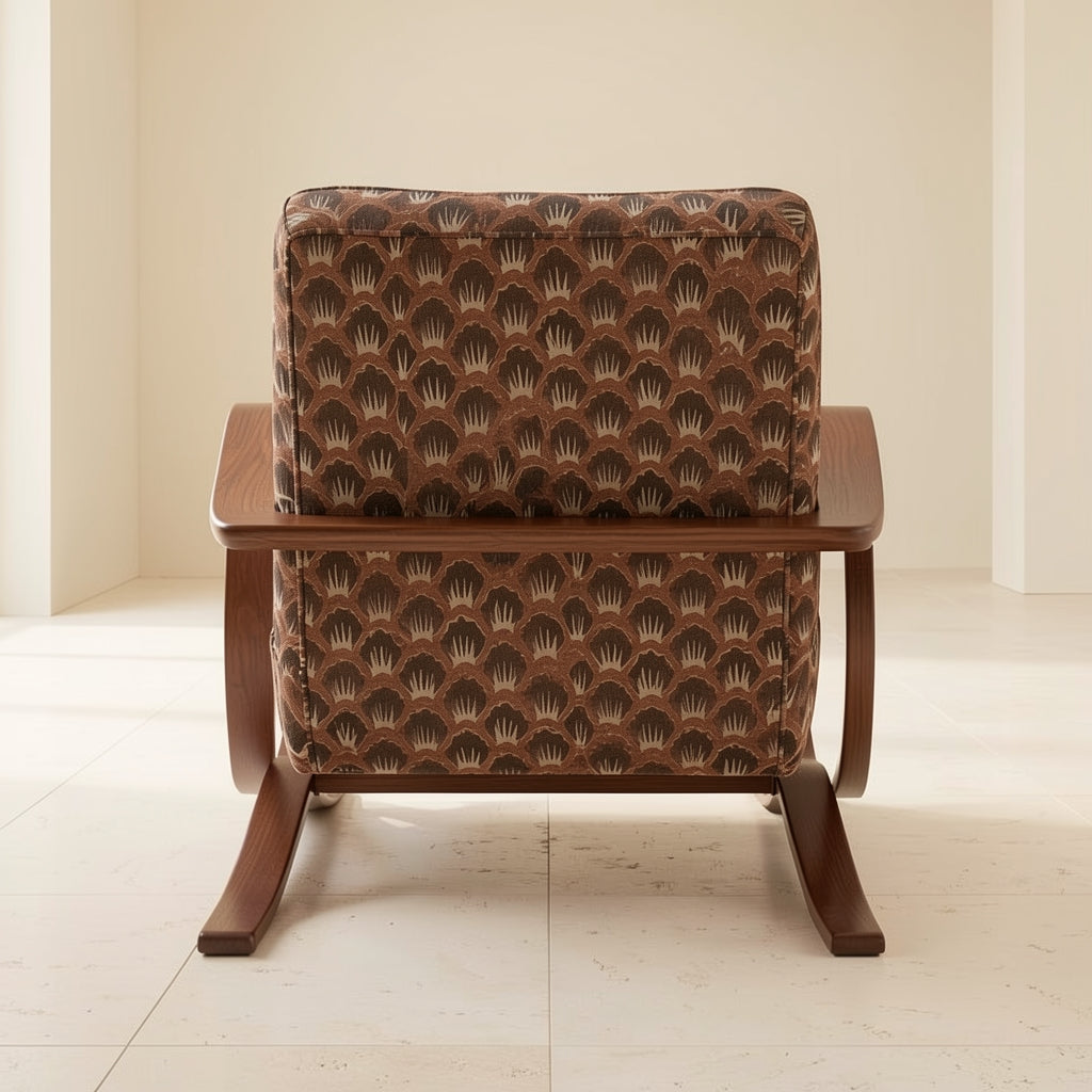 Patterned Lounge Chair (DY631) in back