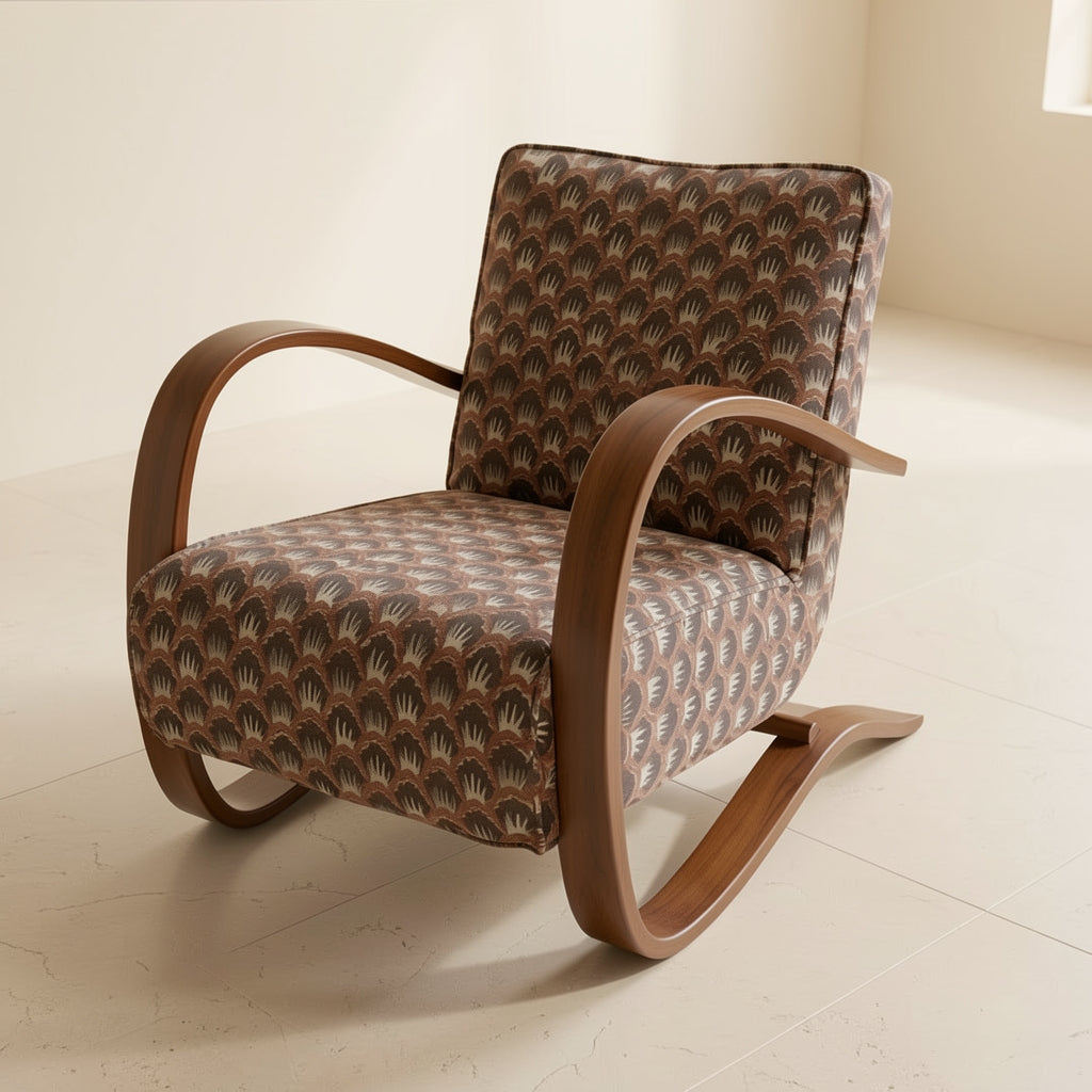 Patterned Lounge Chair (DY631) in elevated
