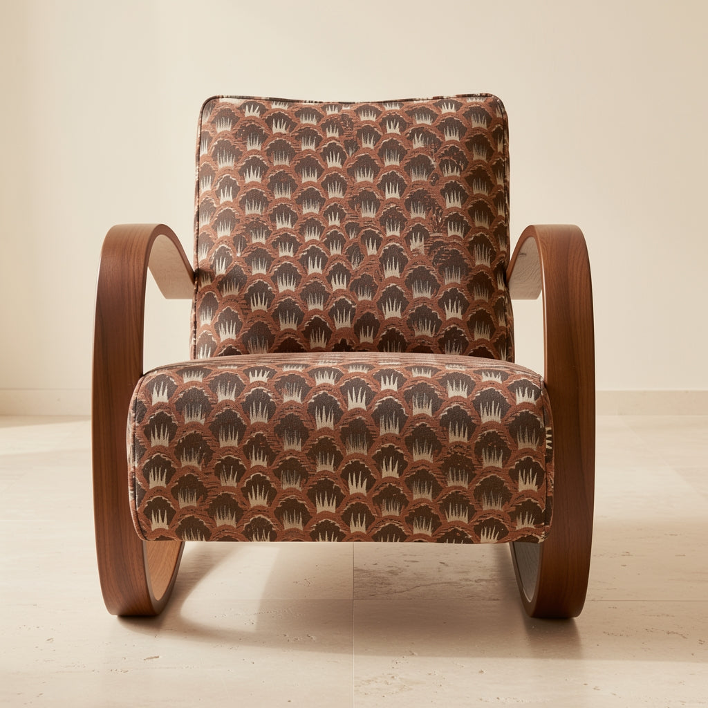 Patterned Lounge Chair (DY631) in front