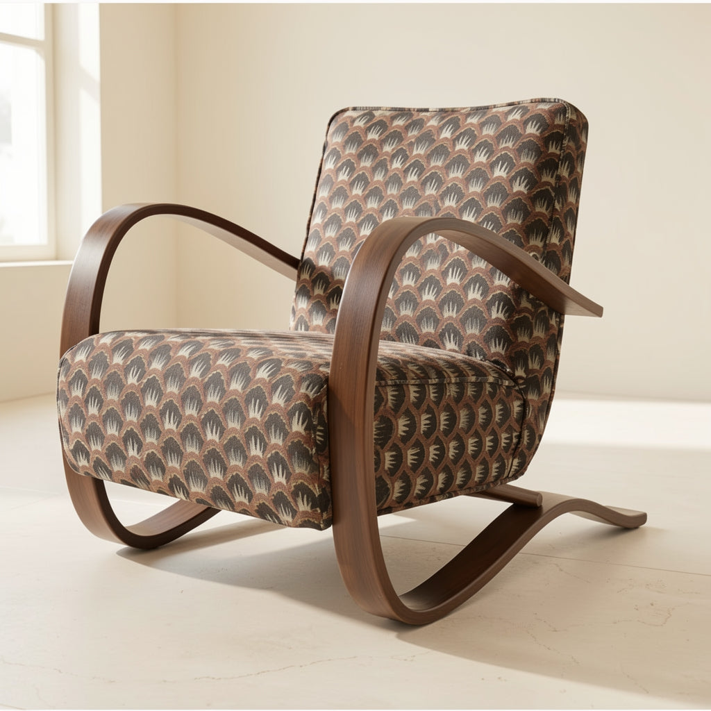 Patterned Lounge Chair (DY631) in low
