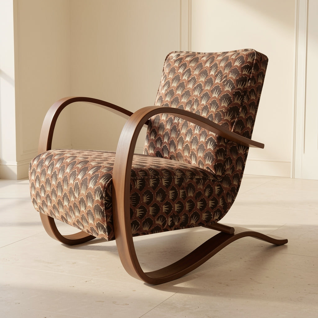 Patterned Lounge Chair (DY631) in right