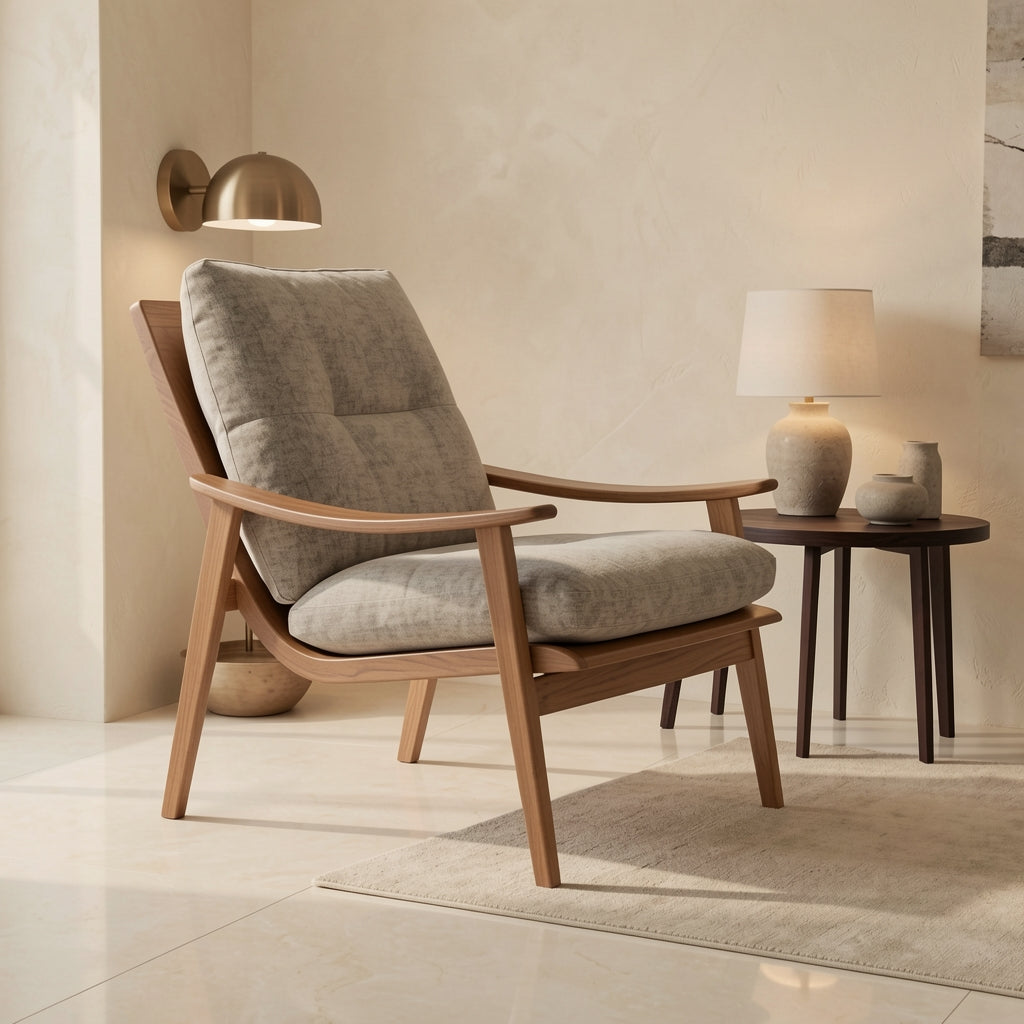 High-Back Lounge Chair (DY526) · Edition 2 in marble bronze