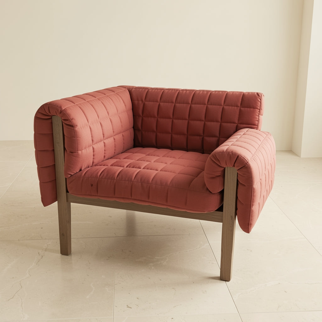 Quilted Lounge Chair (DY647) in elevated