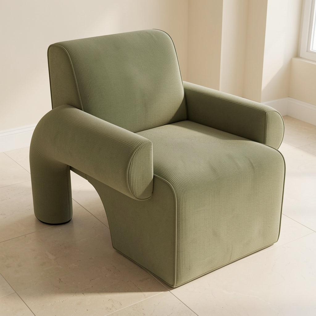 Green Lounge Chair (DY28) in elevated