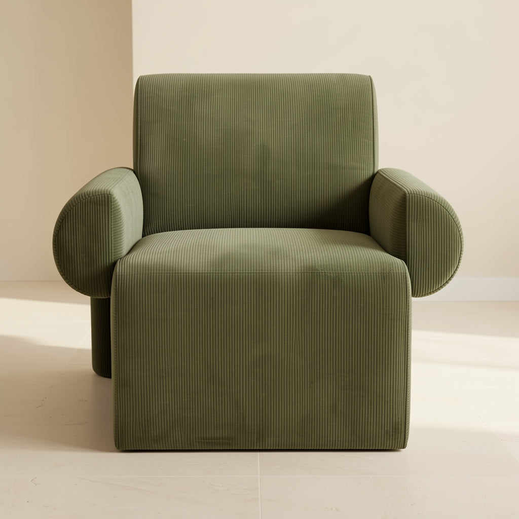 Green Lounge Chair (DY28) in front