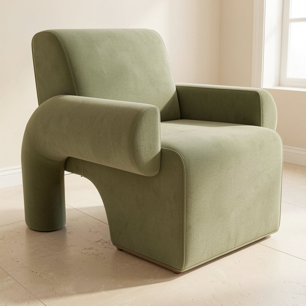 Green Lounge Chair (DY28) in low