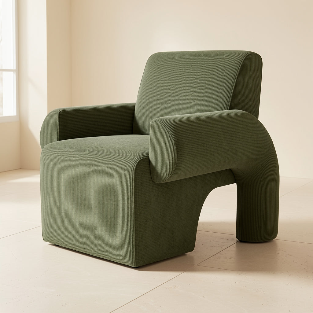 Green Lounge Chair (DY28) in right