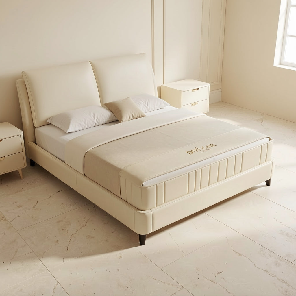 White Bed (DYLX小象耳朵) in elevated