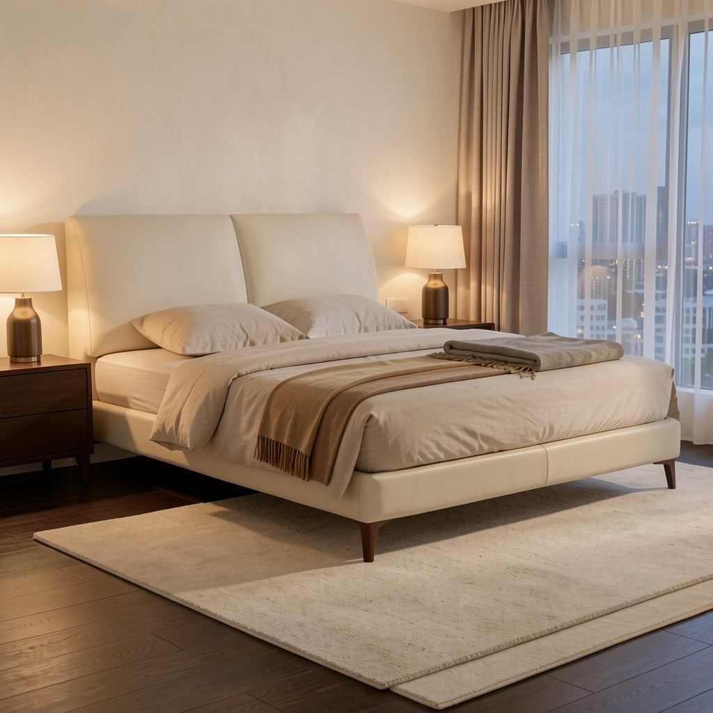 White Bed (DYLX小象耳朵) in urban dusk