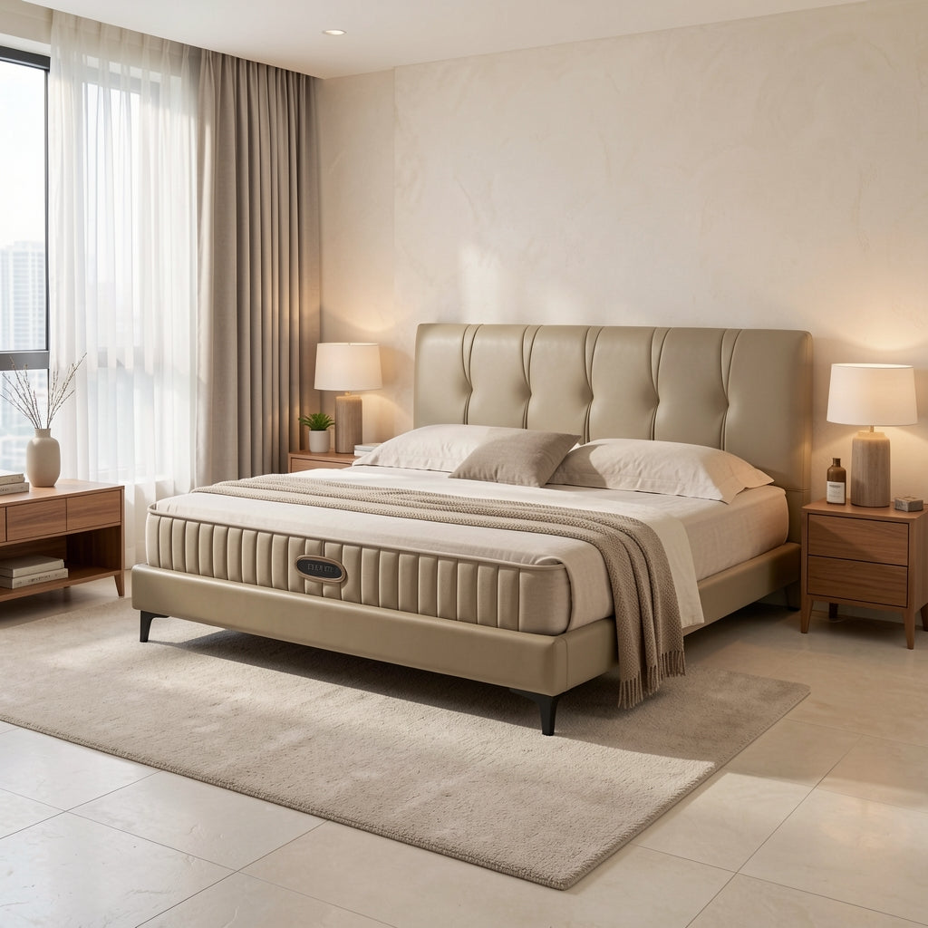 Tufted Bed (DYZ8930) in home staged