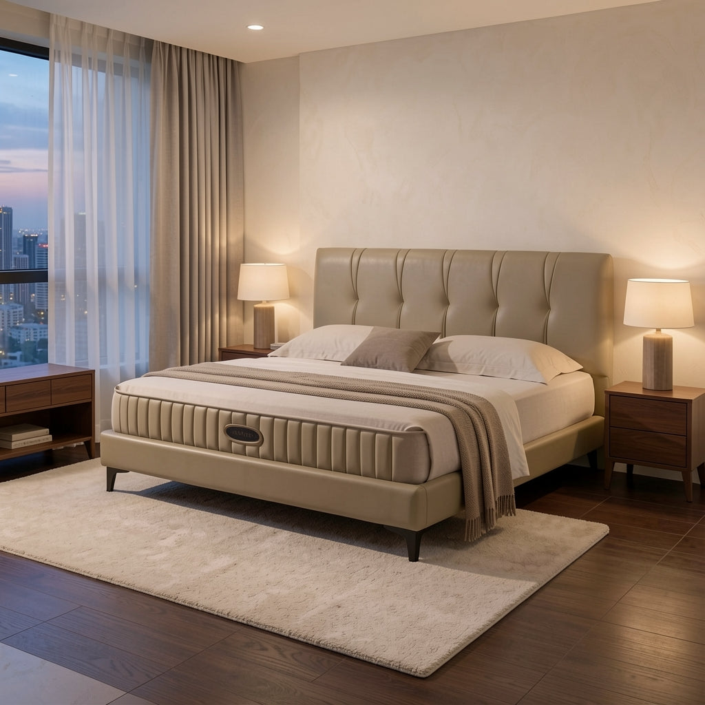 Tufted Bed (DYZ8930) in urban dusk