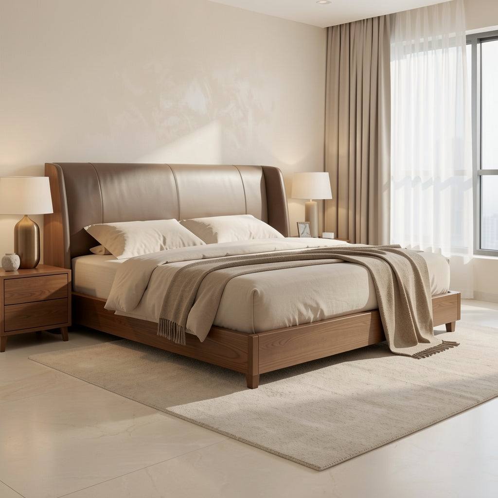 Large Bed (DYLX77) in marble bronze