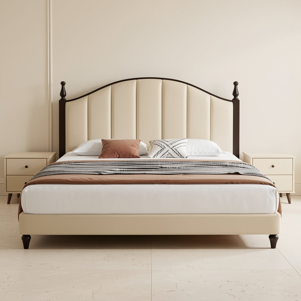 Tufted Headboard Bed (DYLX101) in front