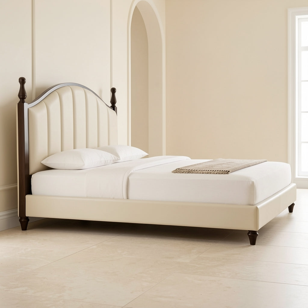Tufted Headboard Bed (DYLX101) in left