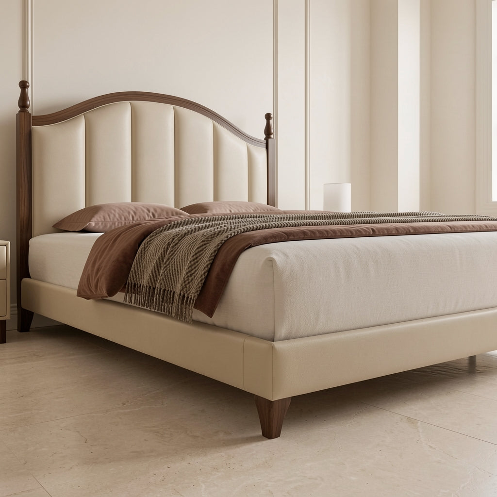 Tufted Headboard Bed (DYLX101) in low