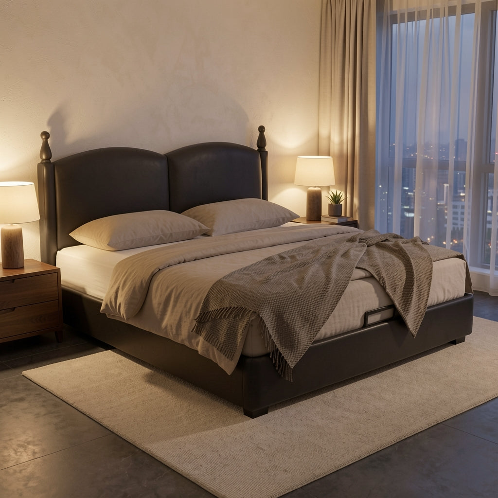 Simple Bed (DYLX104) in urban dusk