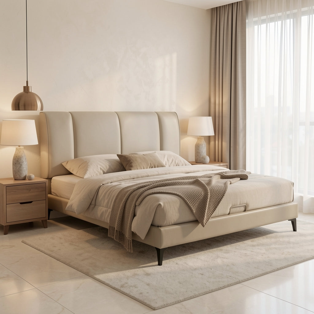 Light Bed (VDYMS207) in marble bronze