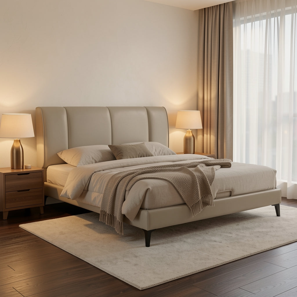 Light Bed (VDYMS207) in warm evening walnut