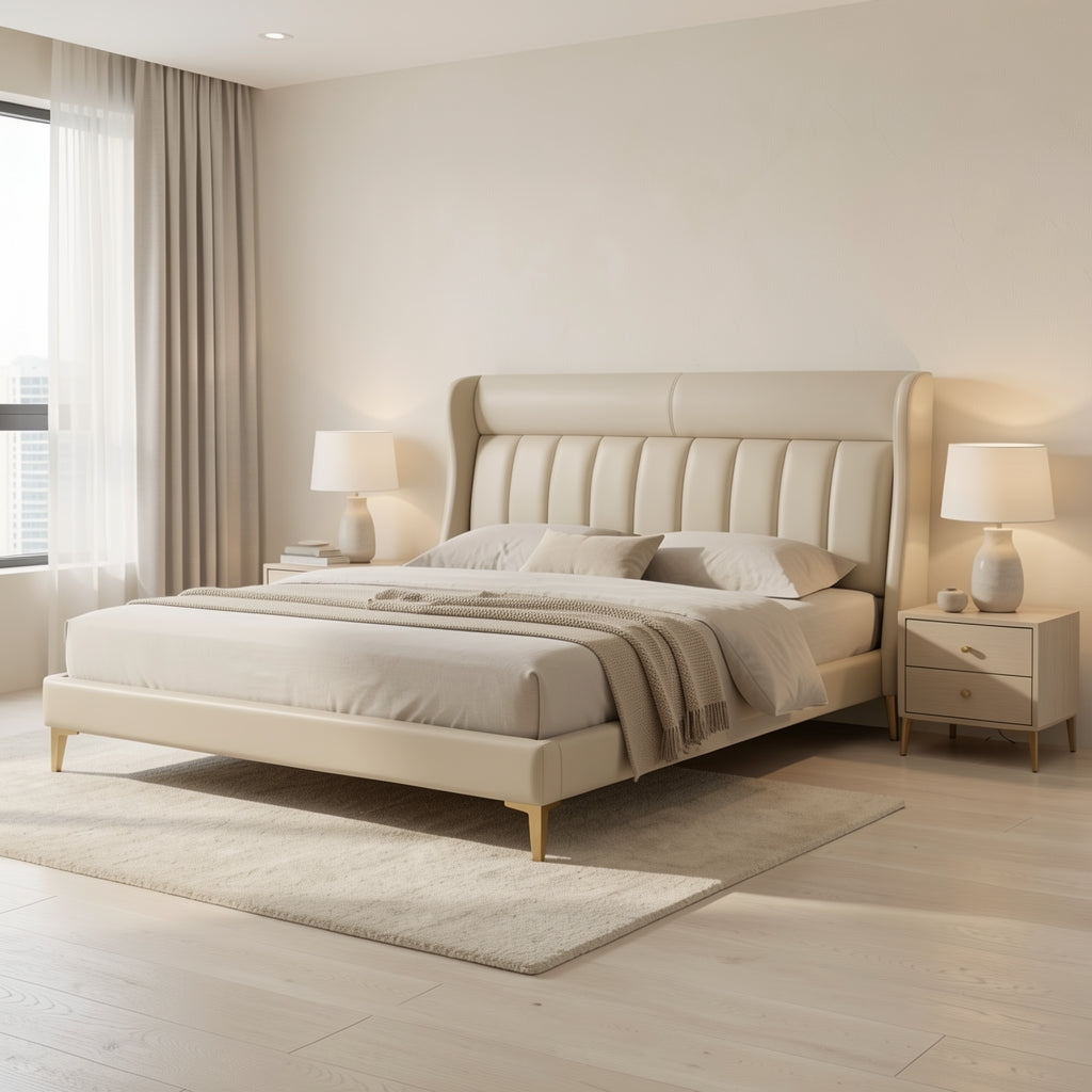 Light Bed (DYMS2010) in soft oak daylight