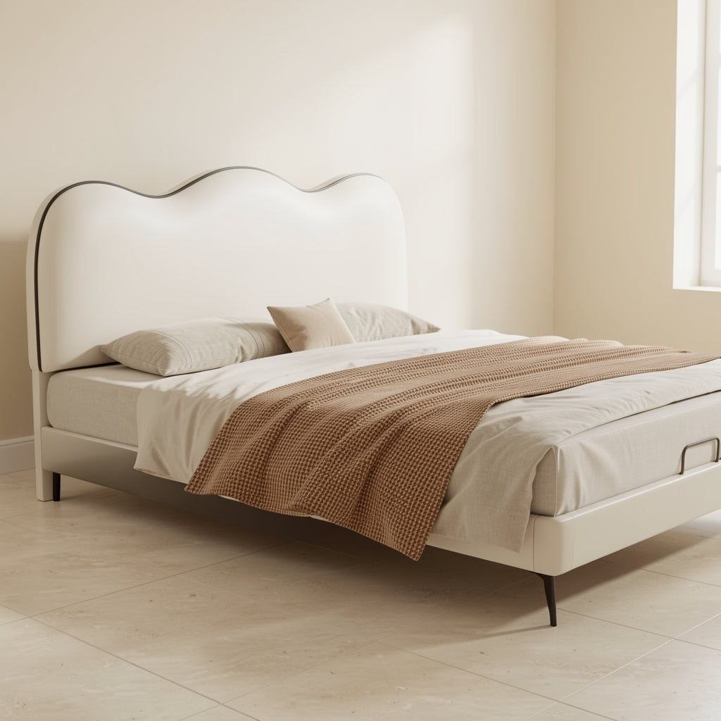 White Kids Bed (DYLX27升降款) in left