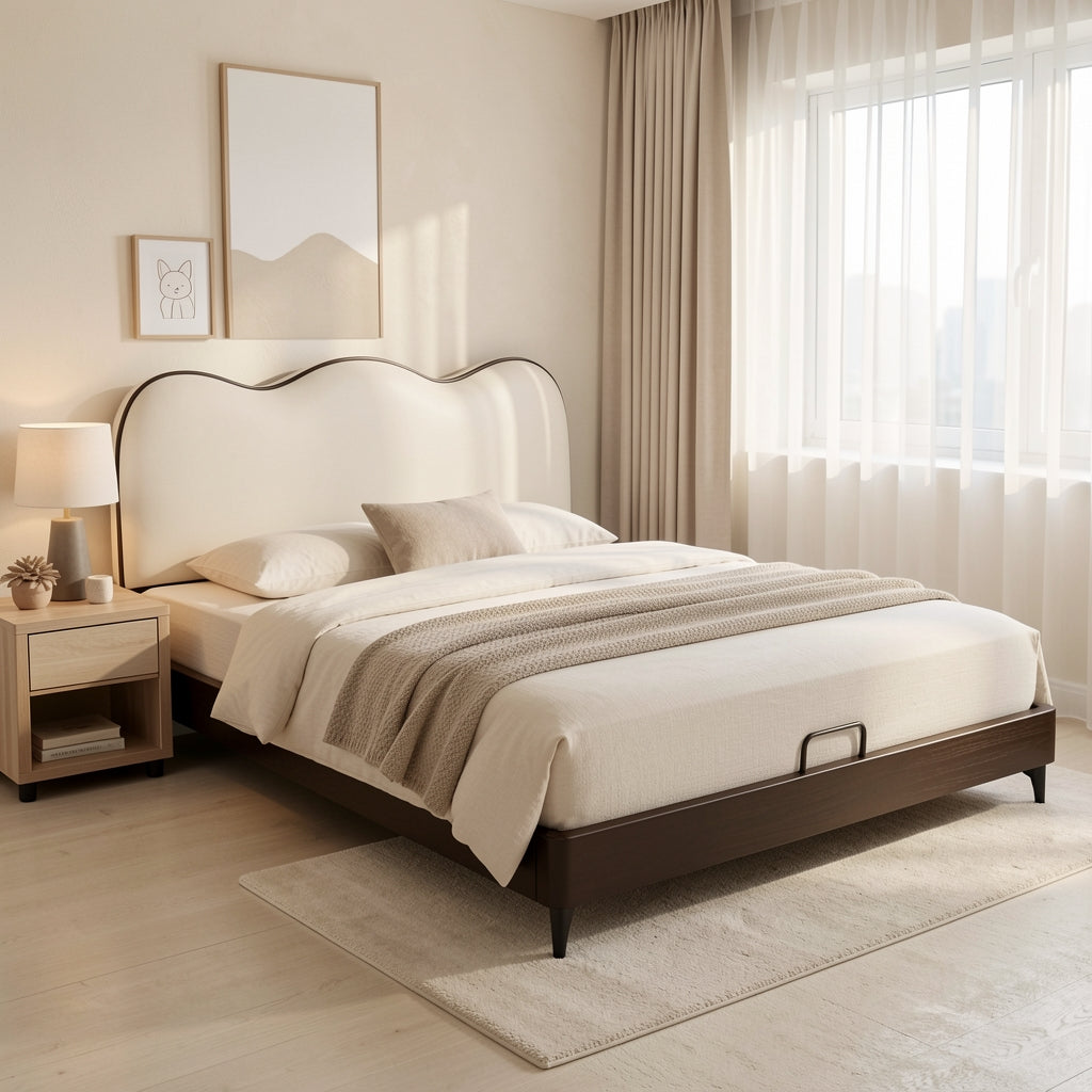 White Kids Bed (DYLX27升降款) in home staged