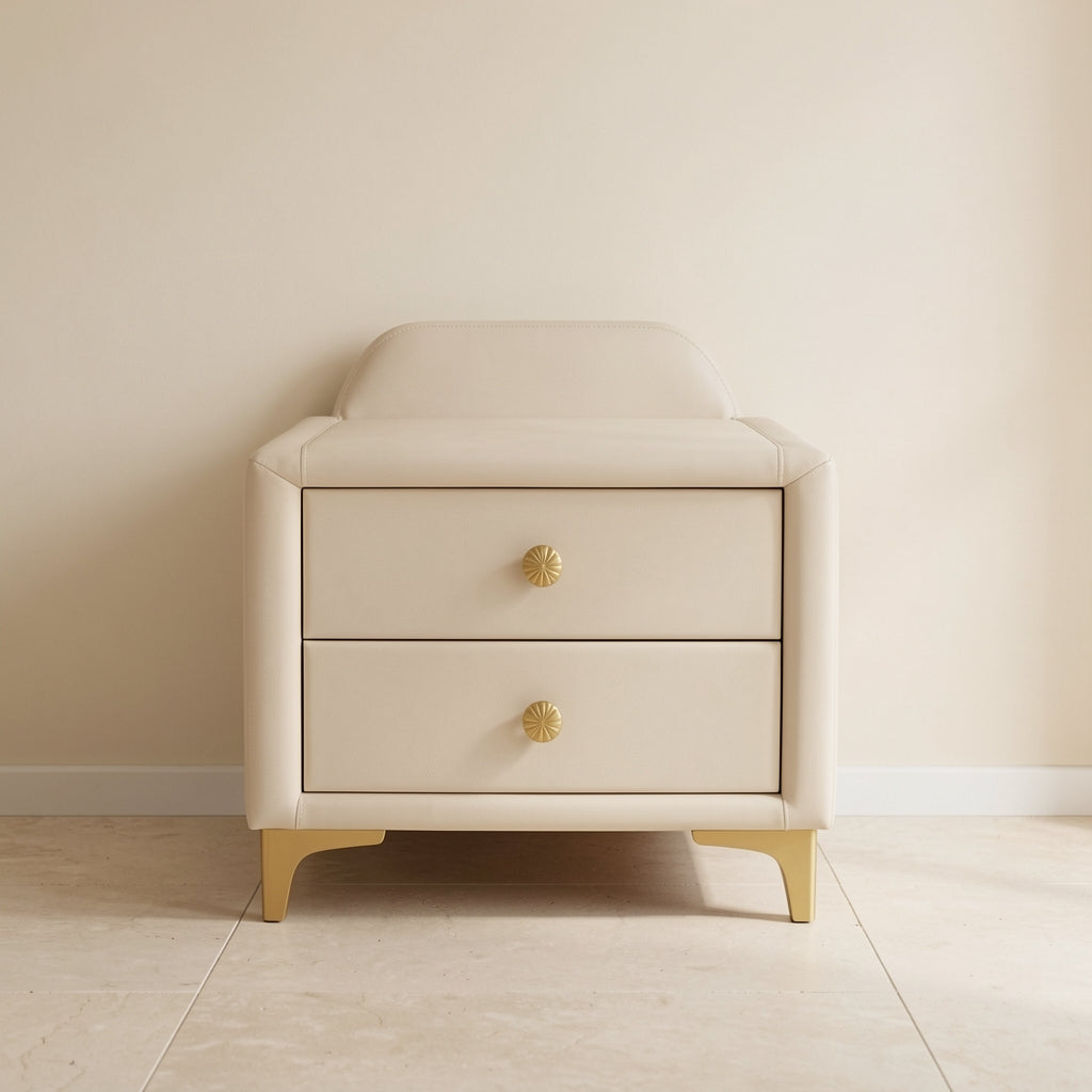 White Bedside Table (DYLXD131) in front