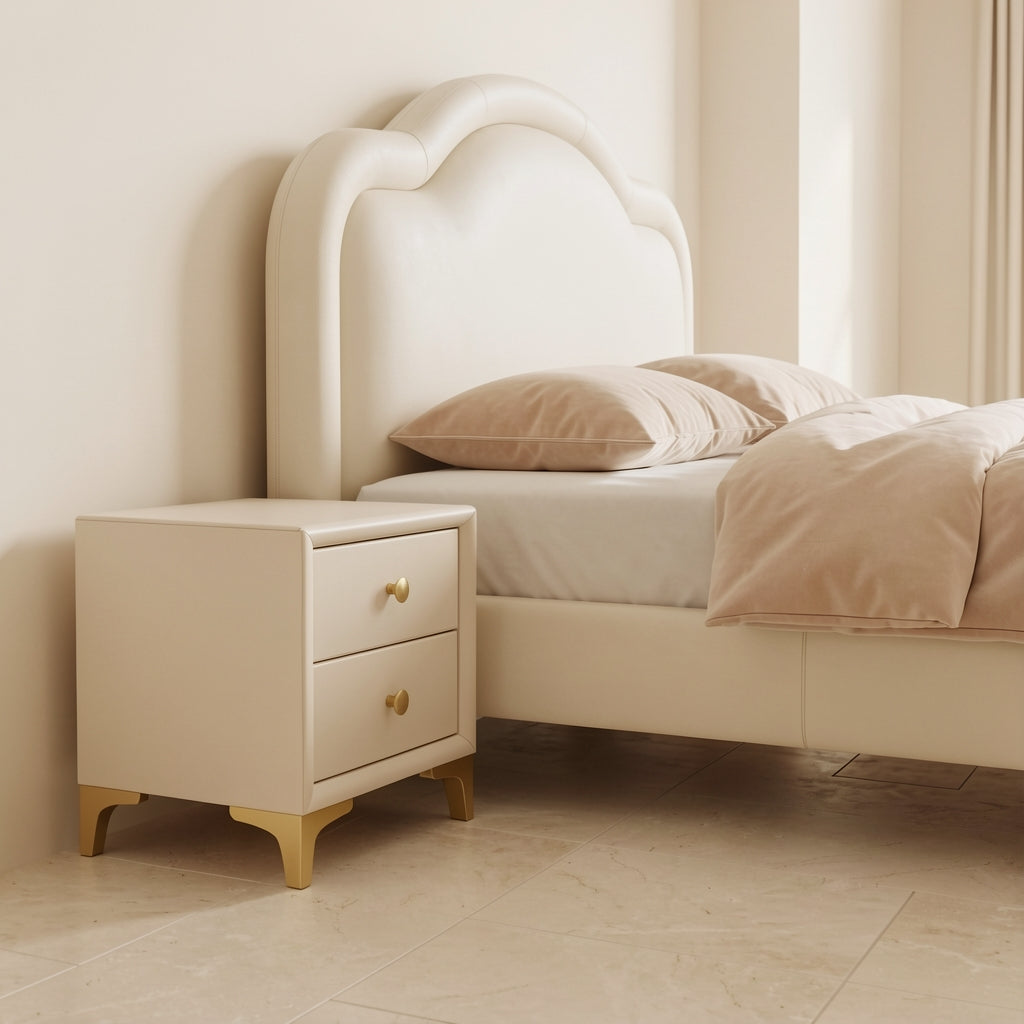 White Bedside Table (DYLXD131) in left