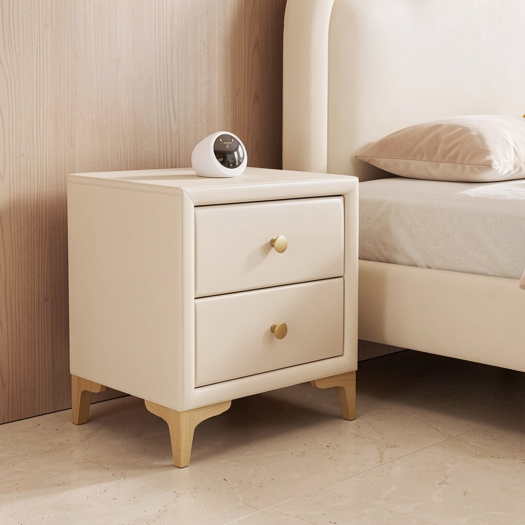 White Bedside Table (DYLXD131) in low