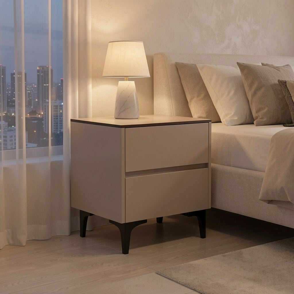 Modern Bedside Table (JJ18) in urban dusk