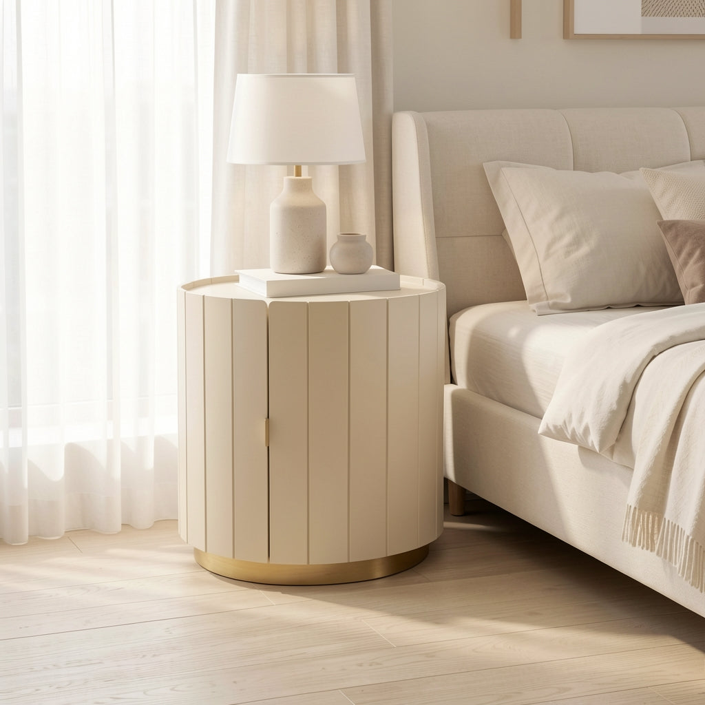 Compact Bedside Table (DYKJ20) in soft oak daylight