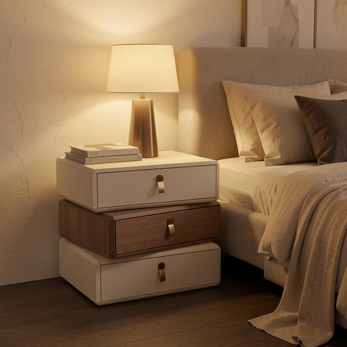 Refined Bedside Table (DY9699) in warm evening walnut