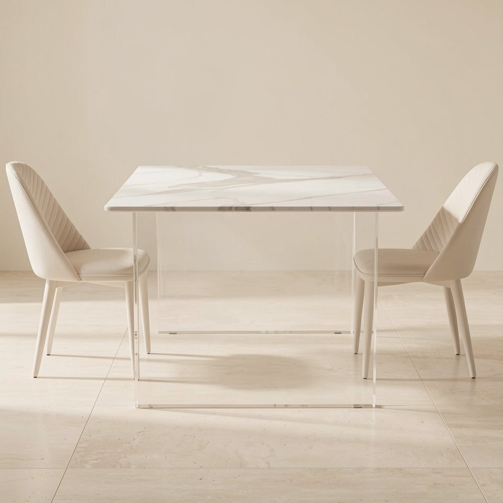 White Dining Table (DYBJ124) in back