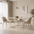 White Dining Table (DYBJ124) in home staged