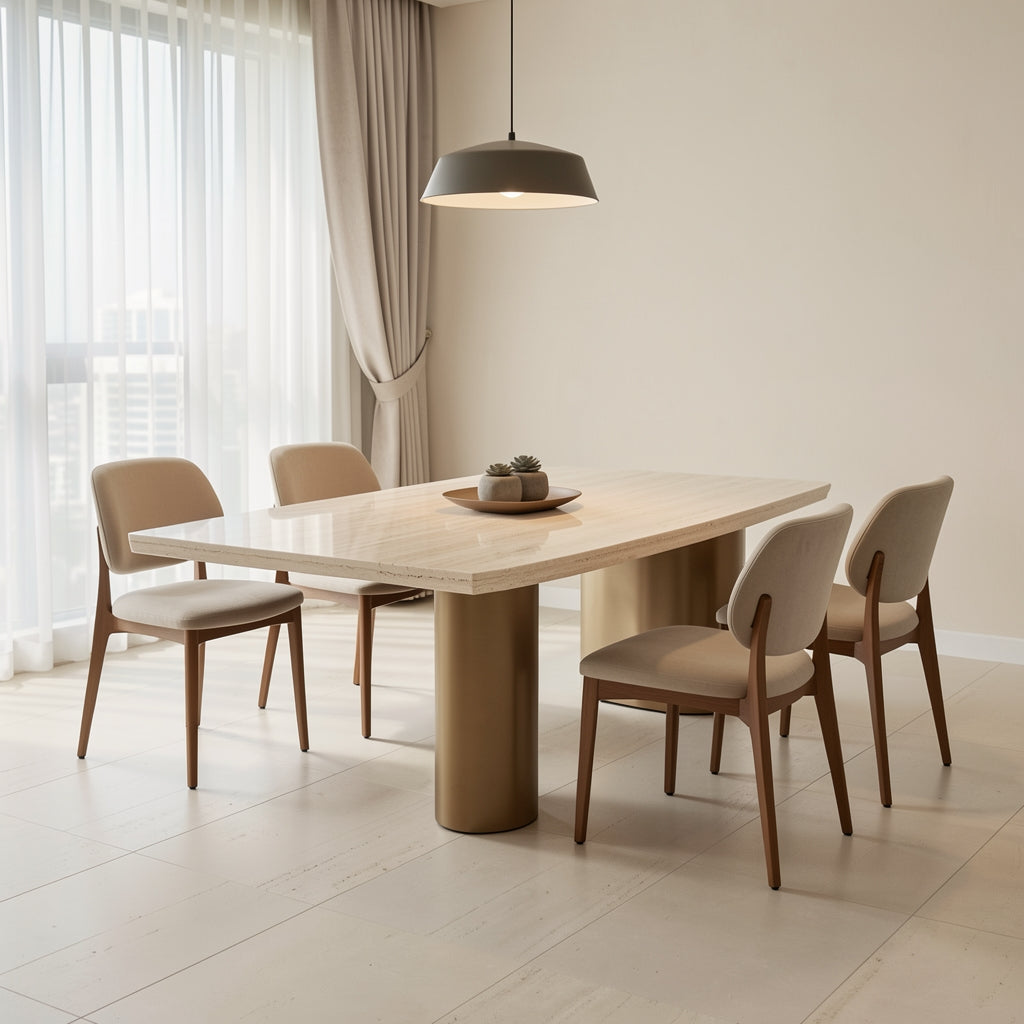 Oval Dining Table (DYJ1135) in home staged
